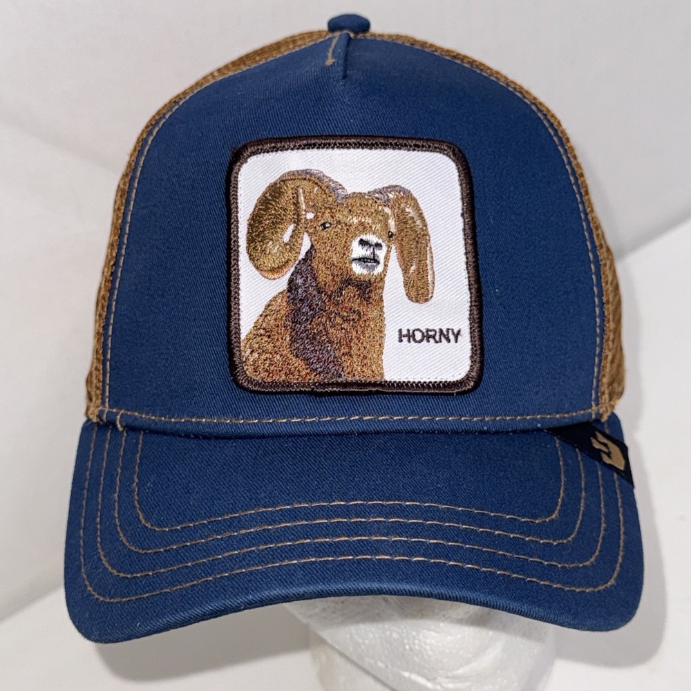 Goorin bros The Farm Exclusive HORNY Big Horn Ram Trucker Hat Authentic Limited